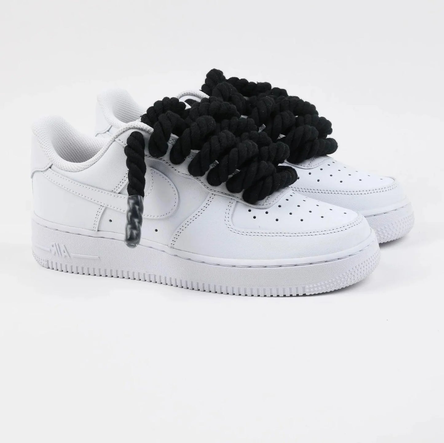 Nike Air Force 1 Rope Laces Custom Black