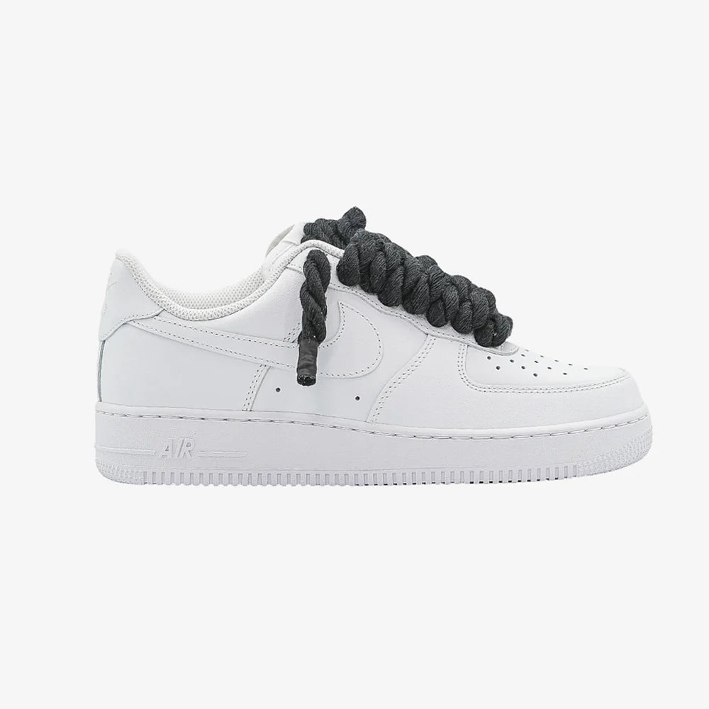 Nike Air Force 1 Rope Laces Custom Corda Smoke Grey