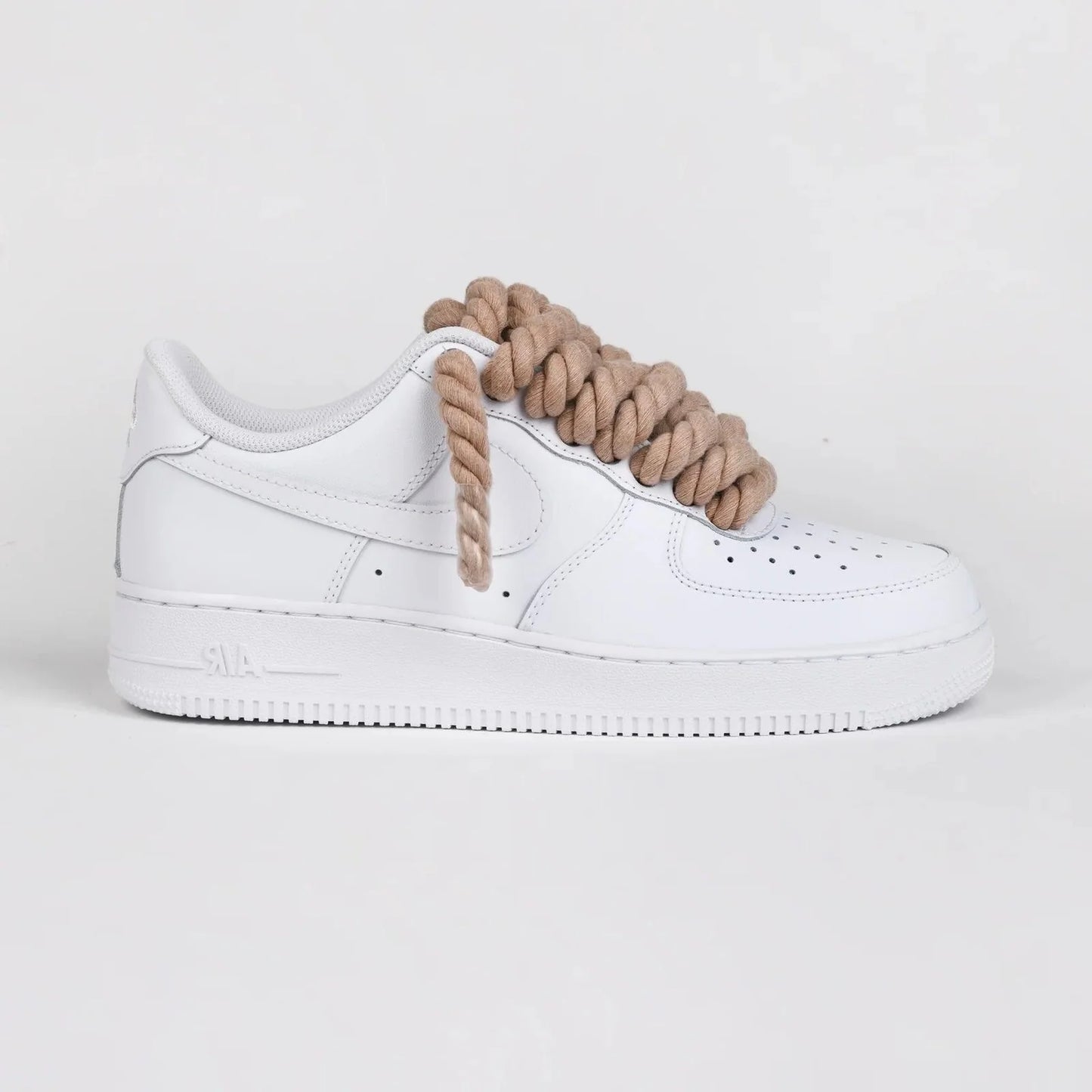 Nike Air Force 1 Rope Laces Custom Brown