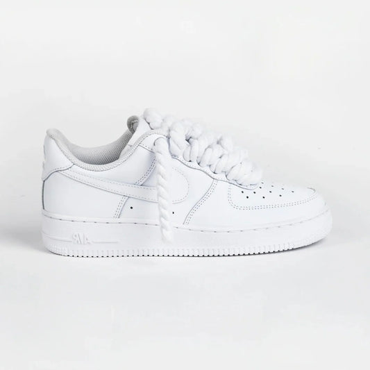 Nike Air Force 1 Rope Laces Custom Corda White