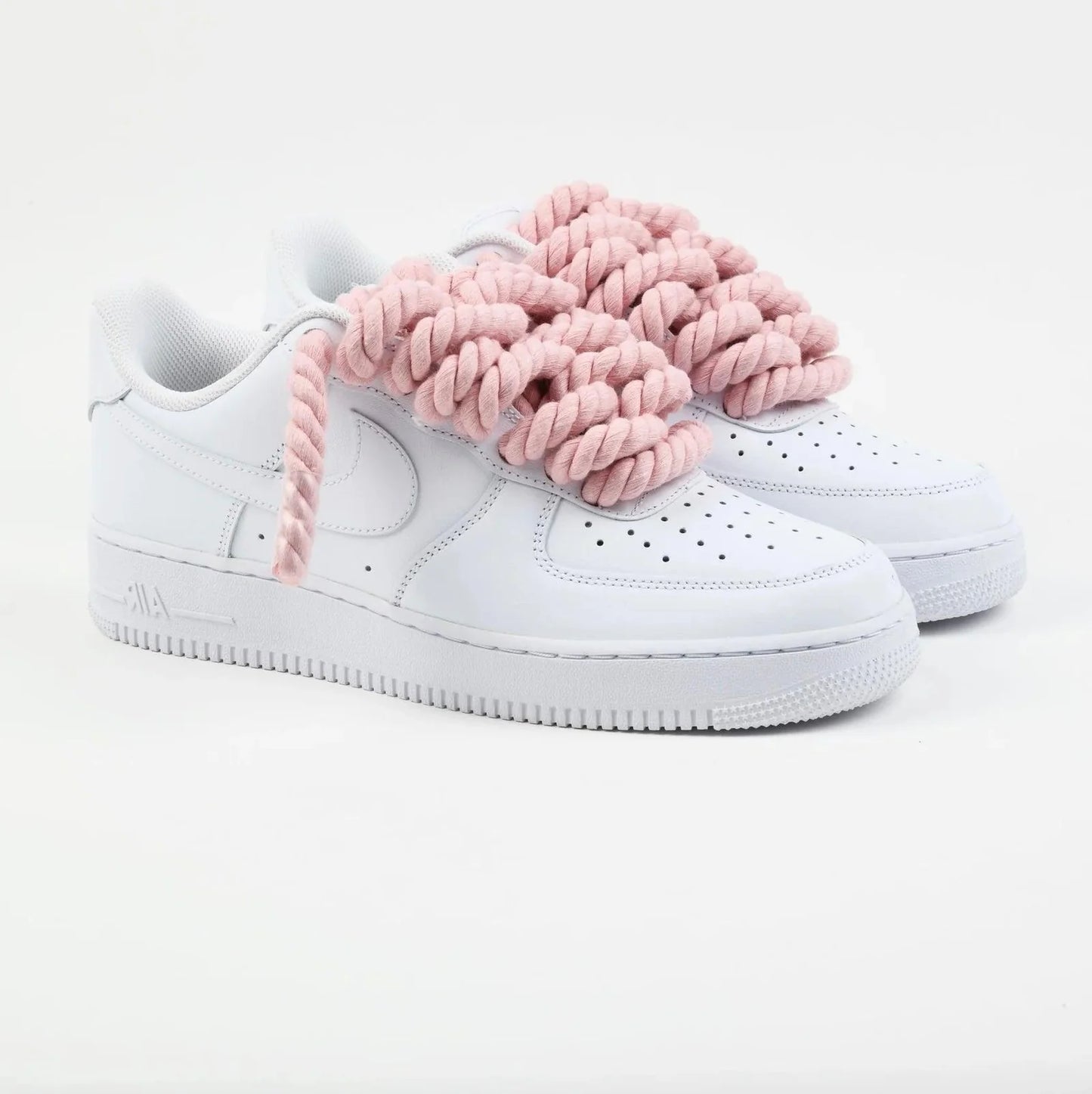 Nike Air Force 1 Rope Laces Custom Rose Pink