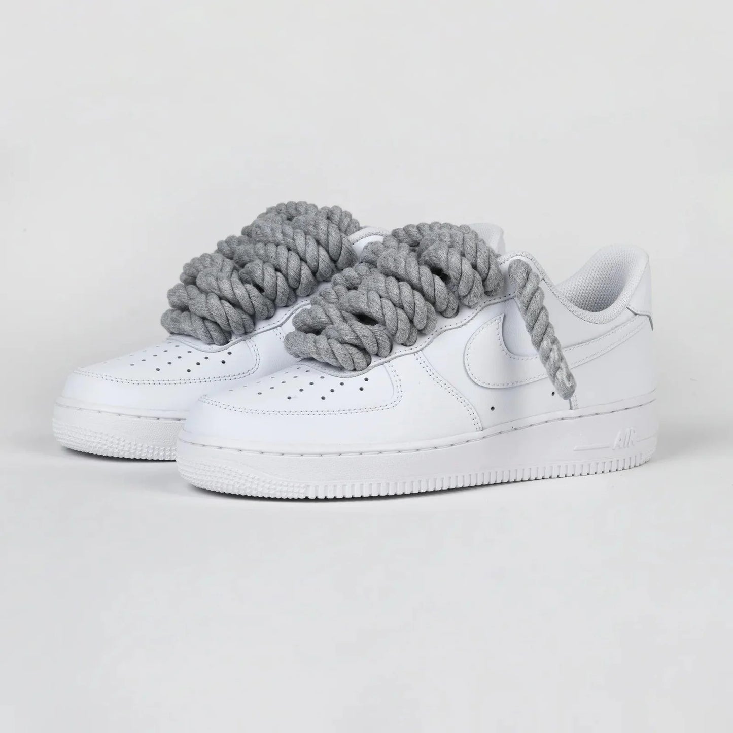 Nike Air Force 1 Rope Laces Custom Grey