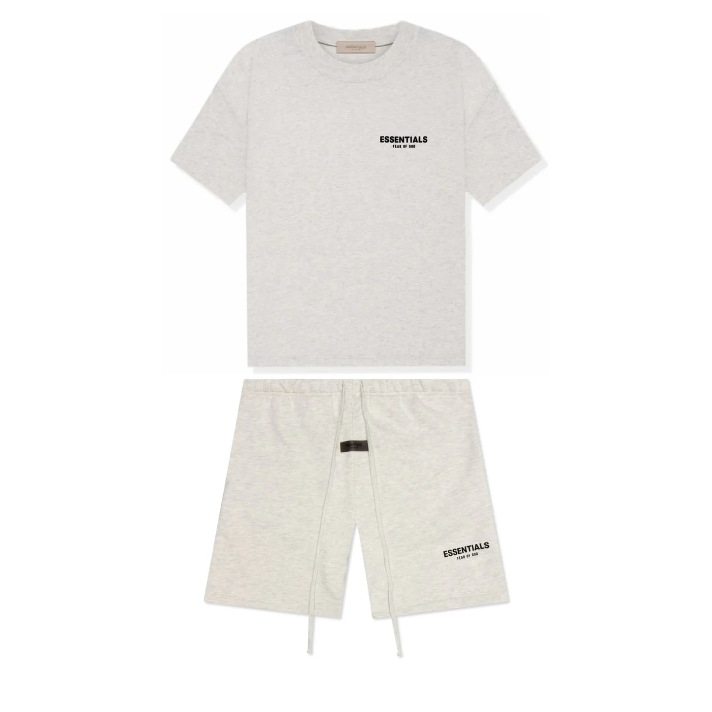 Fear Of God Essentials Bundle Completo Tee + Sweatshorts Light Oatmeal