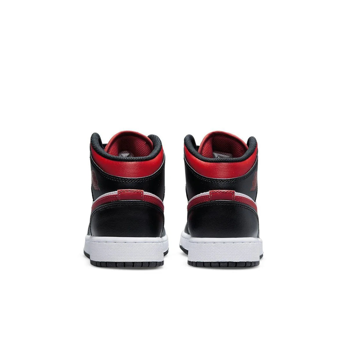 Jordan 1 Mid Black Fire Red